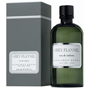 Geoffrey Beene - Grey Flannel - eau de toilette voor heren, houtachtige en oosterse geur - unieke groene cypree geur - authentiek en verfijnd - met drie geurnoten - 240 ml