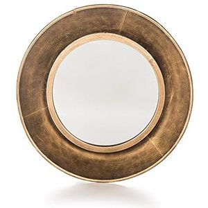 EUROCINSA 4 stuks ronde ijzeren spiegels, 44 cm, antiekgoud, art.nr. 18012