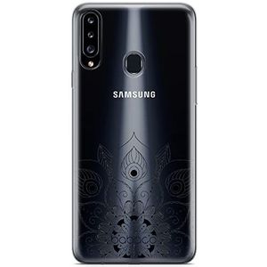 ERT GROUP beschermhoes voor Samsung A20S - Babaco Mandalas 008 - precies passend en gedeeltelijk transparant
