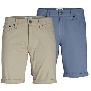 JACK & JONES Herenshorts, vuursteen/pack: Oxford brons, S, Steensteen / set: Oxford brons