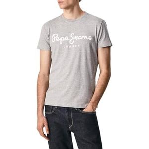 Pepe Jeans Heren Original Stretch T-shirt T-shirt, blauw, XXL, grijs (Grey Marl), XS