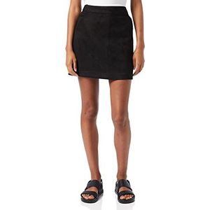 Vero Moda NOS dames Vmdonnadina Faux suede Short Skirt Noos Rock, zwart (black/black), XS