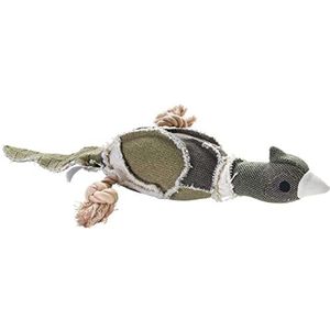 HUNTER Canevas Wild Duck piepend hondenspeelgoed, katoen, 27 cm