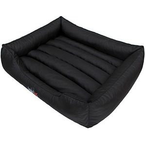 HobbyDog Hondenbed van Cordura, maat XXL, zwart/rode biezen