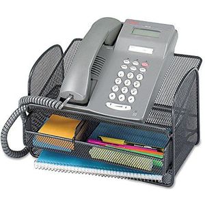 Safco Onyx mesh telefoonstandaard, zwart