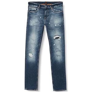 BOSS Delaware BC-L-C Jeans voor heren, slim fit, comfortabele pasvorm, Italiaanse stretch denim, Navy Blauw