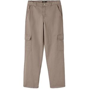 NAME IT Nlntalse Twi Straight Cargo Pant Noos Cargobroek, uniseks, Mocha Meringue