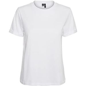 Vero Moda Vmpaula S/S T-shirt GA Noos, dames, wit met split, maat L