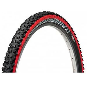 Panaracer Fire XC Pro Tubeless Opvouwbare Tyre banden gemengd, zwart/rood, 26 x 2,10