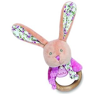 BABY NAT ' - Houten rammelaar konijn POUPI ""roze"" - BN0608 -roze