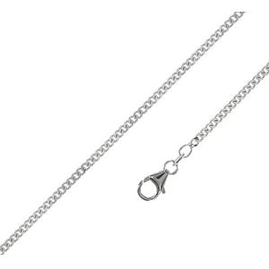 QUADRI - Halsketting voor dames en heren, ketting van 925 sterling zilver, diamantgeslepen, cadeau voor dames, breedte 1,2 mm, lengte 40,50 | 46 | 51 – gecertificeerd Made in Italy, Sterling zilver,