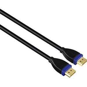 Hama DisplayPort-kabel (mannelijk/mannelijk, verguld, dubbel afgeschermd) 1,80 m
