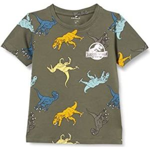 Name It Nmmjalil Jurassic SS Top Vde T-shirt voor baby's, jongens, Beetle