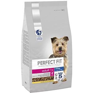 Perfect Fit Adult 1+ droogvoer voor kleine honden (< 10 kg), 6 kg (1 zakje) - hoogwaardig droogvoer voor honden, rijk aan kip ter ondersteuning van de vitaliteit