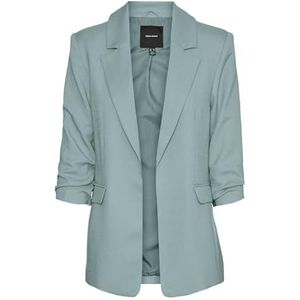 VERO MODA Vmfrida 3/4 Regular Blazer Noos Vmfrida Blazer 3/4 Regular Noos Dames (1 stuk), Mistig Grijs