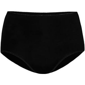 Culotte taille haute en coton pour femme - Confortable - Respirant - Extensible - Classico Teyli - Noir - Taille 52, Noir, 46