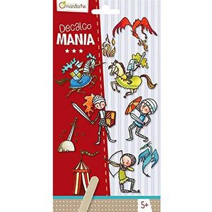 AVENUE MANDARINE - 2 vellen stickers met 20 motieven voor ridders – stickers voor alle media – creatieve vrije tijd voor kinderen – vanaf 5 jaar – 52587O Decalco Mania
