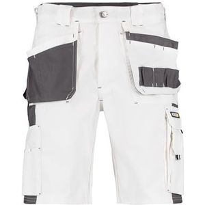 DASSY® Monza Bermuda met meerdere zakken, tweekleurig, maat 67, wit/cementgrijs, wit/cementgrijs