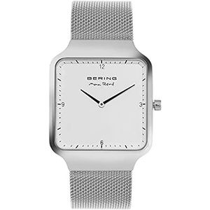 BERING Gemengd analoog kwarts Max René Collection horloge met armband van roestvrij staal en saffierglas, zilver/zilver, 32 mm