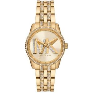 Michael Kors MK7540 Dameshorloge, analoog, kwarts, met roestvrijstalen armband, goud, Goud