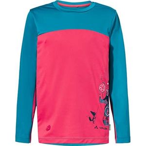 VAUDE Kids Solaro Ls T-shirt II Unisex kinderen, Hot Pink / Arctic 92, lichtroze/arctic