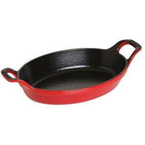 Staub Stapelbare Ovenschaal, Gietijzer, Ovaal, 21 cm, 0,7 l