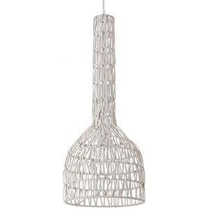 Hanglamp Laila, rotan, 60 watt, wit, ø 23 x H 60 cm