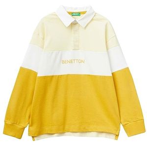 United Colors of Benetton Polo M/L 32HJC300Y Poloshirt, uniseks, kinderen, 1 stuk, Giallo 1g6