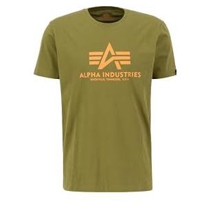 ALPHA INDUSTRIES Alpha Industries Basic T-shirt voor heren, 1 stuk, Khaki (stad)