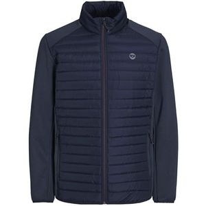 JACK & JONES Jjemulti Noos gewatteerde herenjas, Marineblauwe blazer/details: set-in mouwen