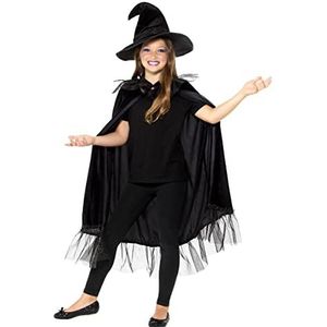 Smiffys - 49753 - Halloween - instant glinsterende heksenset voor kinderen - inclusief cape en hoed