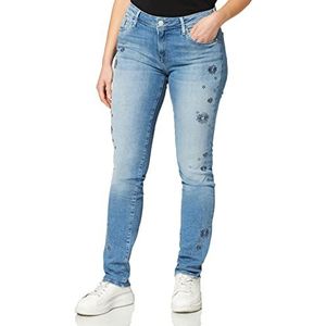 Mavi Andrea boyfriend jeans voor dames, Blauw (Lt Indigo Fancy Str22712)