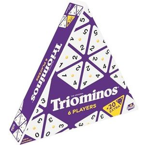 Triominos 6 spelers - Het originele tactische gezelschapsspel met genummerde stenen