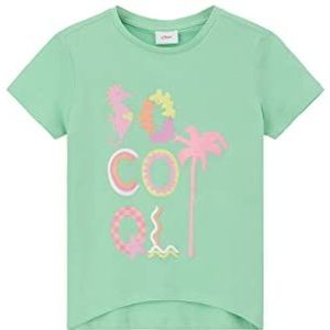 s.Oliver 2130563 T-shirt met korte mouwen voor meisjes, Groen 7300