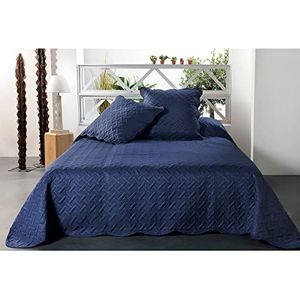 Linder Sprei, 100% polyester, blauw, 230 x 250 cm