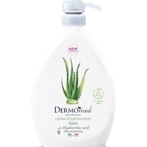 Dermomed Zeepcrème, zacht en voedend, formaat 600 ml, aloë en melograno
