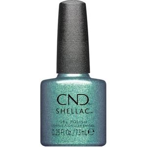 CND Shellac Teal-Tricity UV-nagellak, nr. 478 turquoise glinsterend, originele CND uv-nagellak, nageldesign, Dynamic Duality collectie