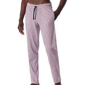 Schiesser Lange slaapbroek - Mix + Relax pyjamabroek voor heren (1 stuk), Rood