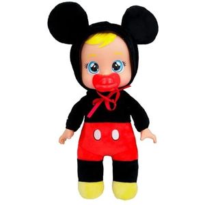 Cry Babies Baby Llorones Little Cuddles Disney Mickey Mouse, zachte babypop, Tiny Cuddles geïnspireerd op Mickey Disney, huilt koninklijke tranen, set voor meisjes en jongens, 18 maanden