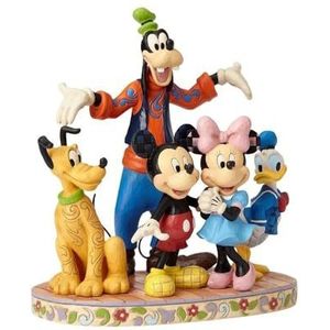 ENESCO FRANCE - Disney Mickey-beeldje, 76780015436, zwart, geel, blauw, beige, rood, hoogte 28 cm