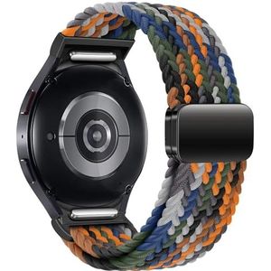 Clouism Bracelet Braided No Gaps pour Samsung Galaxy Watch 7 6 5 4 44mm 40 mm/5 pro Bracelet magnétique pour Galaxy Watch 6 watch4 Classic 47 43 Bracelet, Watch 6 44mm, agate