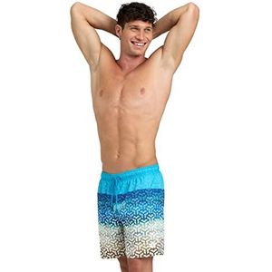 arena Men's Beach Boxer Placed Swim Trunks Homme, Sand&sea Turquoise, S