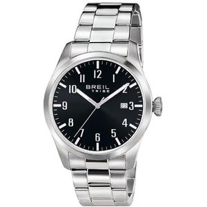 Reloj Breil 7612901732329 Uniseks horloge voor volwassenen, armband, Zwart, Staal, Armband