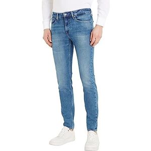 Calvin Klein Jeans Slim taps toelopende broek voor heren, blauw, 33W/34L, Blauw