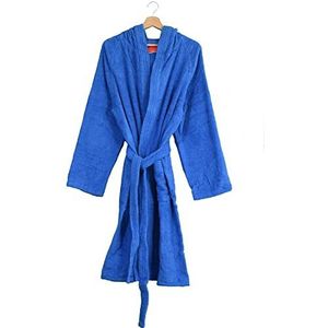 Gabel Badjas voor volwassenen, 100% katoen, elektrisch blauw, maat S