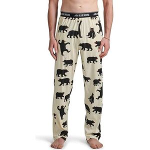 Hatley Pyjamabroek van jersey, voor heren, zwarte beer, XL, Zwarte beer