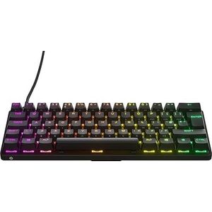 SteelSeries Apex Pro Mini - Mechanisch gaming toetsenbord - 's werelds snelste toetsenbord - Aanpasbare toetsaanslagen – Compacte 60% vormfactor – Engelse (QWERTY) indeling