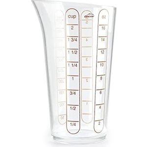 Lacor 67075 - Basis maatbeker, container met afmetingen, vloeistoftester, hoogwaardig kunststof, BPA-vrij, 8,5 cm, 0,5 liter