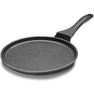 Lacor 24136 - Crêpemaker van aluminium, 26 cm, kleur zwart