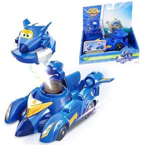 Super wings Spinning Jerome & Vehicle, 2-in-1 vechtspeelgoed voor kinderen van 3, 4, 5, 6, 7 en 8 jaar.